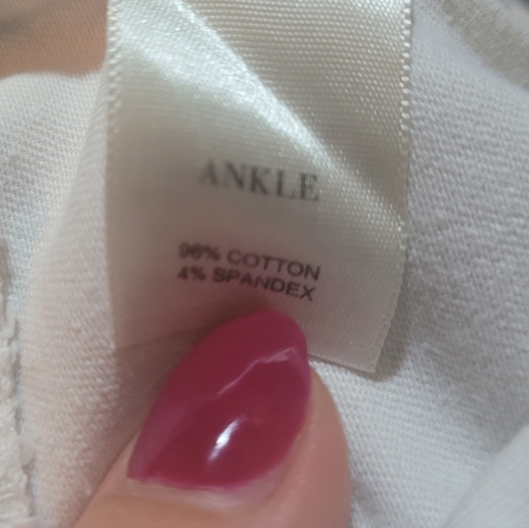 White House Black Market White Ankle Pant Size 00 - Picture 8 of 9